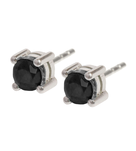 Black diamond earrings