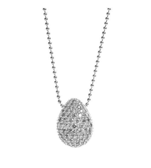 Faberge silver chain with...