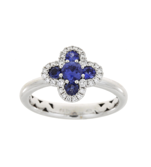 White gold sapphire and...