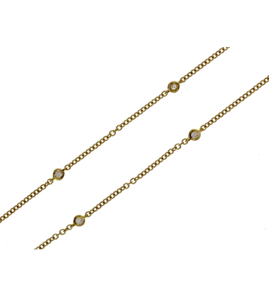Yellow gold choker with...